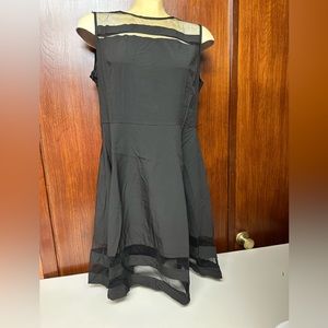 Face 2 face Women's A-Line Sleeveless Sheer Cocktail Dress